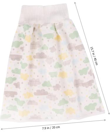 iBasenice 1pc Diaper Skirt: Anti-Leak, High-Waisted, Reusable Nappy Pants for Toddler - Green - Buy Online on SooperMarket.com