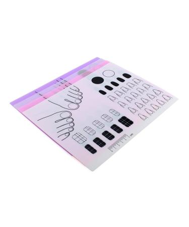 FOMIYES Silicone Stamping Plate Dappen Dish for Acrylic Silicone Desk Stamping Plates Practice for Acrylic Silicone Training Mat Practice Hand Tools Hand for Manicure Nail As Shown