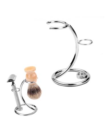 Premium Shaving and Brush Stand Kit | Metal Manual Shaver Organizer & Beard Set for Men - International Shipping - Buy Online on SooperMarket.com