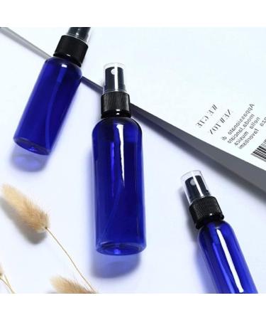 8 Pack of 50ml Blue Glass Spray Bottles - Portable and Refillable Cosmetic Atomizer for Travel and Makeup - Buy Online on SooperMarket.com