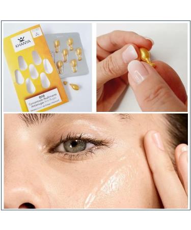 Anti-wrinkle face pearls concentrate for face and eyes with Q10 against skin aging hypoallergenic vegan - Buy Online on SooperMarket.com