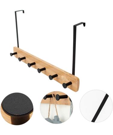 CHILDWEET Towel Hangers Coat Hanger Coat Hook Wall Mount Towel Holder Towel Rack with Shelf Coat Hooks No Punching Door Hook 6 hooks Khaki - Buy Online on SooperMarket.com