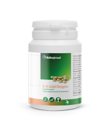 R hnfried K+K Gold Dragees - 100 Dragees For Muscle Building & Regeneration of Travel Pigeons Individual Feeding of Racing Pigeons After Heavy Duty with Methionine Lecithin & Magnesium