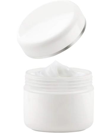Tianzd 5-Piece 100ml White Plastic Screw Top Cosmetic Container with Silver Lid - Perfect for Ointments & Gels - Includes 5 Spoons - Buy Online on SooperMarket.com