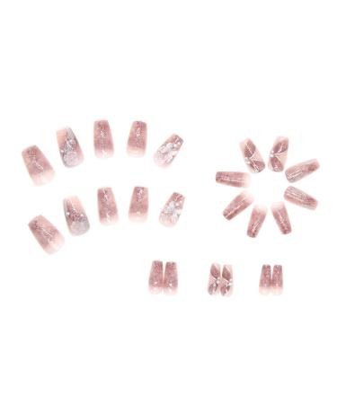 WOOXDYUK Nail Art Set - 24 Medium French Tip Press On Nails with Crystal Butterflies Imported Jelly Glue + Nail Rub & Remover for Perfect Nail Designs - Buy Online on SooperMarket.com
