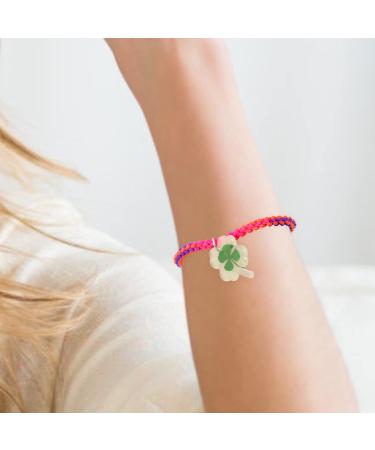 ABOOFAN 20 Pcs Bracelet Patrick Day Bracelet Fortune Wrist Chain Four Leaf Charm Bracelet Shamrock Bracelet Womens Gifts Dainty Bracelet Chain for Girl Miss Jewelry Spring Resin - Buy Online on SooperMarket.com