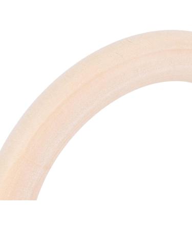 20 Pcs Baby Wooden Rings - Natural 65mm Tinkering Circles for DIY Crafts & Art | Unfinished Wood Rings for Childhood Projects - Buy Online on SooperMarket.com