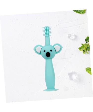 Kisangel Soft Bristle Toddler Toothbrush | Animal Teether Baby Toy Brush | Green Silicone Infant Toothbrush - Buy Online on SooperMarket.com
