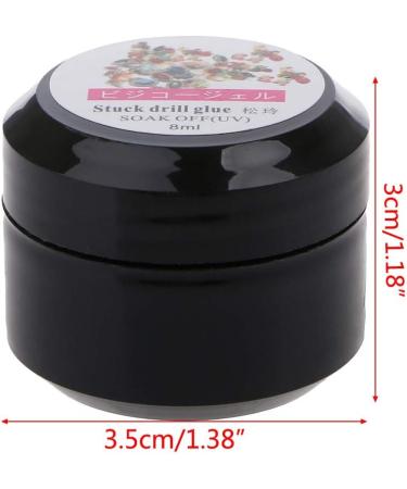 GUMEI Rhinestones Nail Art Glue Gel 8ml - Strong Adhesive for Gems & Jewelry Decor - Buy Online on SooperMarket.com