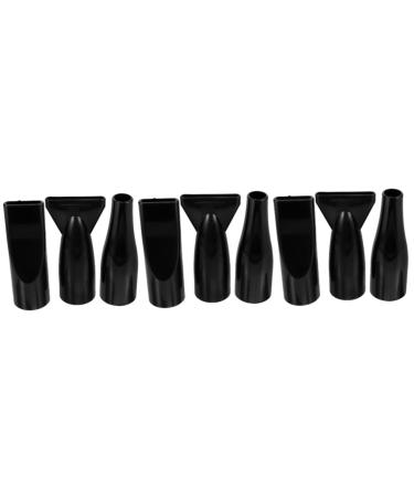 Angoily Universal Blow Dryer Nozzle Attachment 9 Pcs Pet Water Blower Blow Dryer Diffuser Accessories Dryer Nozzle Replacement Styling Tool Creative Dryer Nozzle Hair Round Mouth Abs 12.00X6.10X4.00CMx3pcs Blackx3pcs