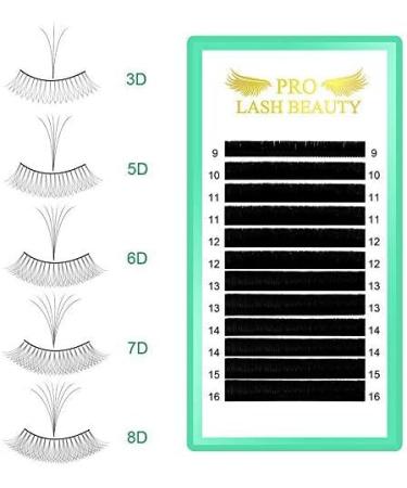 Easy Fan Self Fanning Lashes DD-0.07 C D Curl 9mm - Russian Volume Eyelash Extensions - Buy Online on SooperMarket.com