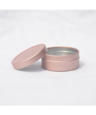 Zeoabsy 24-Pack 20ml Matte Rose Aluminum Round Tin Cans for DIY Ointments Candles & Cosmetics Durable Plastic Lid Perfect for Shaving Soap - Buy Online on SooperMarket.com
