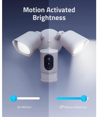 eufy Security Floodlight Cam 2 - 2K Resolution, AI, 2-Way Audio, No Monthly Fees, 2500-Lumen Brightness - Weatherproof Outdoor Security Camera - Buy Online on SooperMarket.com