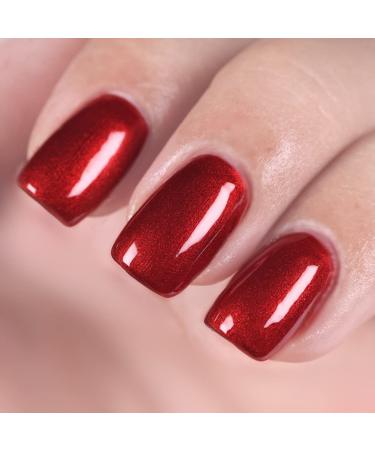 MEMEDA Gel Nail Polish  UV Nail Lacquer  Red Nail Polish With Led Lamp 0.5 fl oz   Red 2