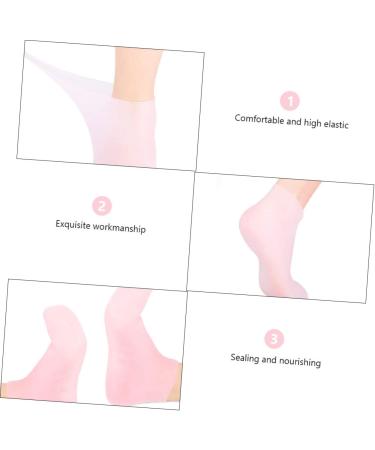 Amosfun 2 Sets Hydrating Sock Gloves Gel Spa Gloves Gel Boat Socks Heel Socks Protector Cotton Gloves for Dry Hands Cracked Foot Socks Whitening Exfoliating Gloves Remover Soft Boots Sebs - Buy Online on SooperMarket.com