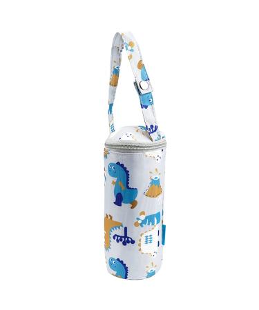 LNQ LUNIQI Insulated Baby Bottle Bags with Carrying Handle -Portable Travel Baby Feeding Bottle Bag to Keep Milk Warm Thermal Insulated Bottle Bag for Newborn Toddler (Grey) Color 1