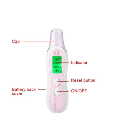 Skin Sensor Tester - 0-99.9% Facial Toner Moisturizing Oil Analyzer with Digital LCD Display - Precision Skin Care Tool - Buy Online on SooperMarket.com