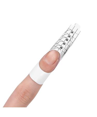 500pcs Self-Adhesive Nail Forms for French Tips - PVC Nail Extension Stickers | Manicure Tools for Perfect Nails - Buy Online on SooperMarket.com