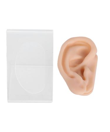 Silicone-ear model ear acupuncture model fake ear sample with presentation stand for the presentation simulation of ear acupuncture practice