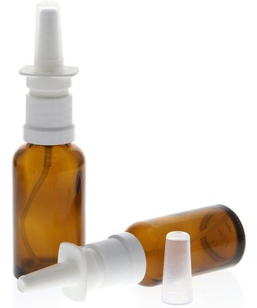 Buy Empty Brown Nasal Spray Bottles 10ml with Fingertipper - Cosmetex Nasal Engraving Vaporizer - Pack of 3 | International Shipping Available - Buy Online on SooperMarket.com