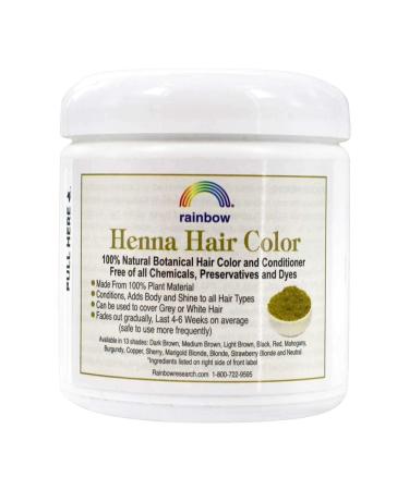 Rainbow Research Henna Hair Color and Conditioner - Persian Black Deep Ebony - 4oz - Buy Online on SooperMarket.com