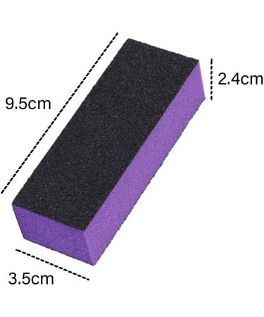 SKYPIA Nail Buffer 4-Sided Blocks Set for Sanding, Buffing, and Polishing - Nail Art Pedicure Manicure Tool (5 PCS) Purple - Buy Online on SooperMarket.com