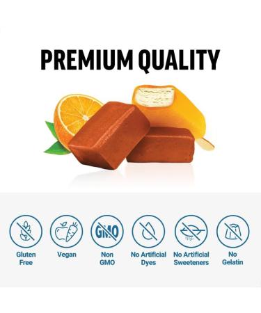 Orange Creamsicle Magnesium Soft Chews for Sleep, Stress Relief, and Relaxation - Buy Online on SooperMarket.com