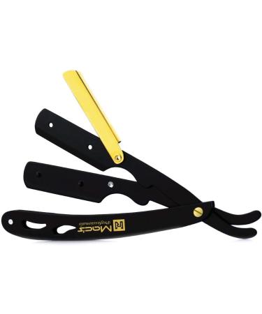 B&G Professional Straight Edge Shaving Razor with Premium Derby Blades | Easy Replacement Mechanism | 100% Stainless Steel | Macs-049BGP1 - Buy Online on SooperMarket.com