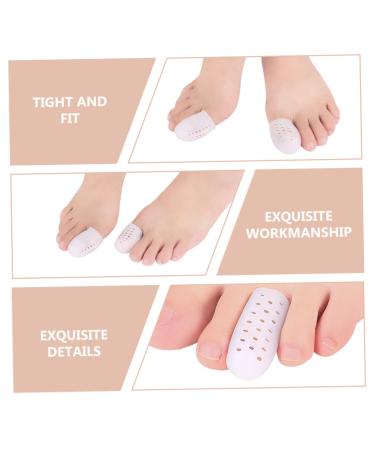 Healeved Silicone Toe Protector Caps - 6 Pairs | Thumb & Big Toe Sleeves for Bunion Relief | Gel Guards for Front Feet - Sebs Material - Buy Online on SooperMarket.com
