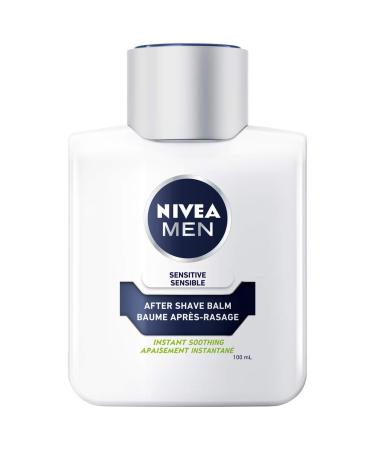 NIVEA FOR MEN Sensitive Post Shave Balm 3.30 oz (Pack of 4)