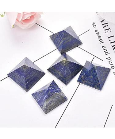CIMWJOPS Natural Crystal Pyramid Lapis Lazuli Quartz Ornaments Natural Carved Tower Point - Buy Online on SooperMarket.com