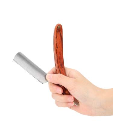 Professional Razor Shaving Knife | Straight Edge Barber Razor with Wooden Handle | Best Beard & Hair Cutting Tool for Barbers - Buy Online on SooperMarket.com