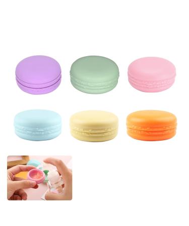 Small Travel Pots 6PCS Travel Jars For Toiletries 10ml Mini Cosmetic Jars Travel Pots For Toiletries Reusable Plastic Makeup Sample Pots with Leakproof Lids for Creams Lotions Condiments Jewelry