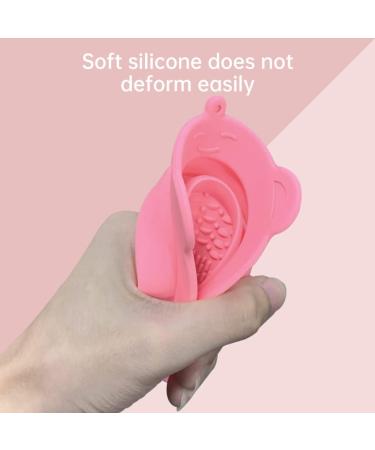 Makeup Brush Cleaning Mat Foldable Brush Cleaner Bowl Silicone Brush Cleaner Pad for Sponge Pink Cleaning pads - Buy Online on SooperMarket.com