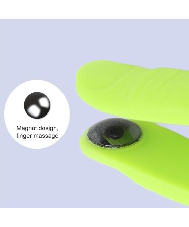 Hand Pressure Point Clip - 4 Pack Acupressure Clips for Stress Relief & Relaxation with Magnet (Green) - Portable Wellness Solution - Buy Online on SooperMarket.com