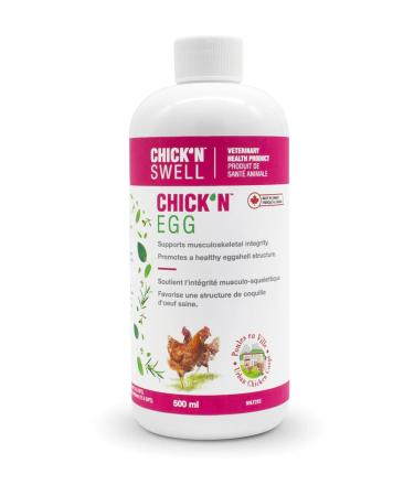 Premium Poultry Calcium Supplement for Bone Health & Egg Production-Chick N Egg from Chick N Swell Brand- for All Poultry. 500 ml- Makes 300 liters.