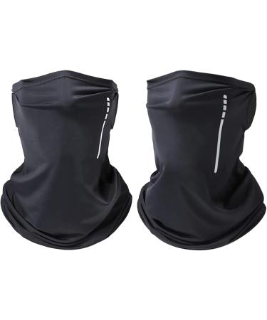Multi-Function UV Protection Scarf for Men & Women - Clape Elastic Cooling Tube Neckerchief & Bandana | SMZ02 Black - Buy Online on SooperMarket.com