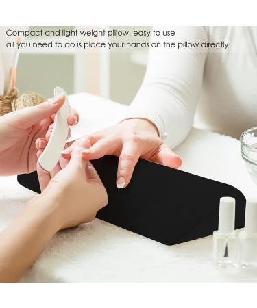 Felenny Nail Art Rest Cushion Detachable Sponge Zipper Design Nail Pillow Hand Rest Professional Salon Hand Arm Holder Manicure Pillow Nail Cushion For Makeup Cosmetic Tools Black - Buy Online on SooperMarket.com