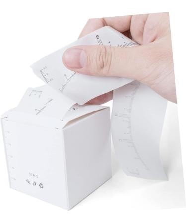 DOITOOL 1 roll Scale Measurer Auxiliary of Disposable Woman White Ruler Cosmetics Measuring Measure - Buy Online on SooperMarket.com