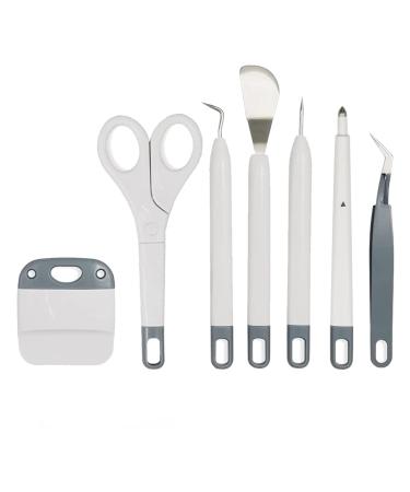 Weeding Tools Set for Vinyl  Precision Basic Tools Kit for Cricut/Silhouette/Siser/Oracal 7pcs Gary Gray