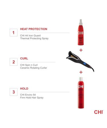 CHI Spin N Curl 1.25 Ceramic Rotating Curling Iron - Ideal for Shoulder-Length Hair | Includes Cleaning Tool | Matte Black - 1 Count - Buy Online on SooperMarket.com
