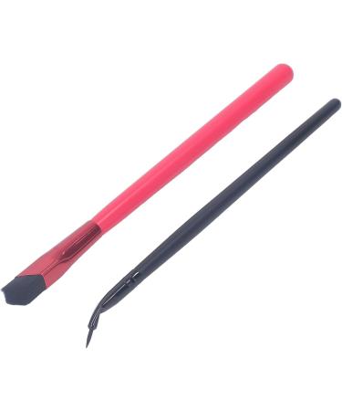 4D Hair Stroke Brow Stamp Brush Multifunctional Hairline Eyebrow Brush Square Angled Eyebrow Hairline Brush for Drawing Hairline Professional Makeup Bent Eyeliner Brush Cosmetic Tool for Women - Buy Online on SooperMarket.com