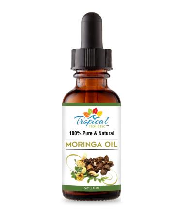 Moringa Oil - Cold-Pressed Unrefined Vegan Hair & Skin Oil - All Natural 100% Pure Organic Non-GMO - Aceite de Moringa Para Las Arrugas