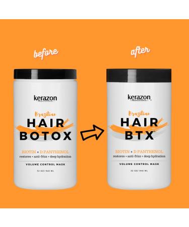 KERAZON Brazilian Hair BTX Botoxx Mask Treatment 32oz - Original Formula, New Packaging - Salon Size - Buy Online on SooperMarket.com