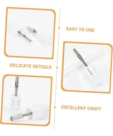 FOMIYES Tools Nail Grinding Heads Professional Drill Bits Manicure Drill Bits Cuticle Drill Bits for Nails Safety Bits for Nail Drill Nail Bit Portable Polishing Head Stainless Steel - Buy Online on SooperMarket.com