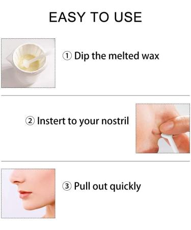 Nose Hair Waxing Kit for Men & Women - 50g/1.67oz Nose Wax with 20 Applicators - Buy Online on SooperMarket.com