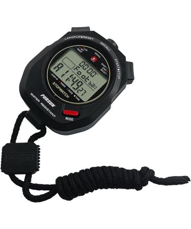 JUNSD Professional Stopwatch Timer for Sports 100 Lap Stopwatch Digital Sports Stopwatch with Countdown Timer 100 Lap Memory 0.001 Second Timing Water Resistant  Black - Buy Online on SooperMarket.com