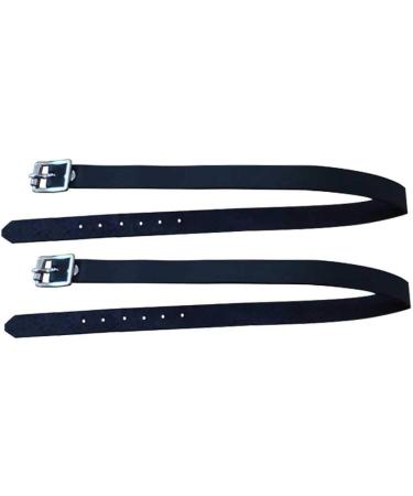 DASNTERED Spur Strap 2 Pcs PU Leather Horse Riding Straps with Adjustable Buckle Riding Sports Accessories black - Buy Online on SooperMarket.com