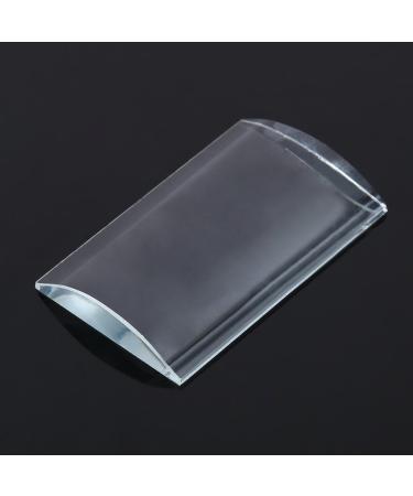 Lash Trays for Extensions | Transparent Reusable Curved Tile | Large Volume Eyelash Extension Stand & Glass Glue Pallet - Buy Online on SooperMarket.com