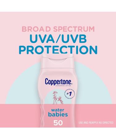 Coppertone Water Babies Sunscreen Lotion SPF 50 8 oz. - Pack of 2 - Buy Online on SooperMarket.com
